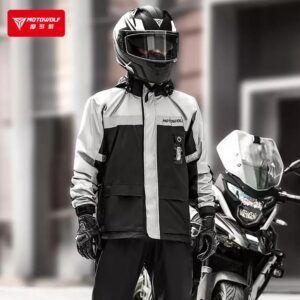 Áo Mưa Bộ Motowolf MDL 0402 Vàng Neon - Ảnh 7