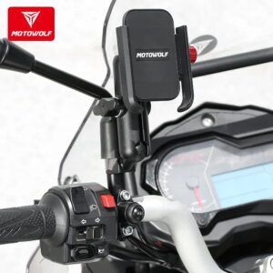 Giá Đỡ Điện Thoại Chống Trượt Motowolf MDL 2821 Chân Kính Đỏ - Ảnh 5