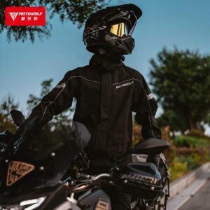 Áo Mưa Bộ Motowolf MDL 0403 Đen - Ảnh 5