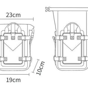 Túi Treo Hông Xe Máy Chống Nước Motowolf MDL 0715 Đen - Ảnh 6