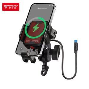 Giá Đỡ Điện Thoại Motowolf MH1B Có Sạc - Ảnh 3