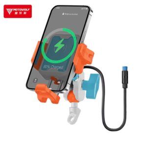 Giá Đỡ Điện Thoại Motowolf MH1B Có Sạc - Ảnh 5