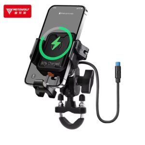 Giá Đỡ Điện Thoại Motowolf MH1B Có Sạc - Ảnh 8