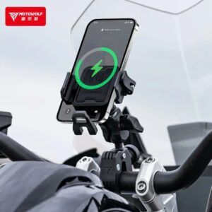 Giá Đỡ Điện Thoại Motowolf MH1B Có Sạc Kẹp Ghi Đông - Ảnh 7