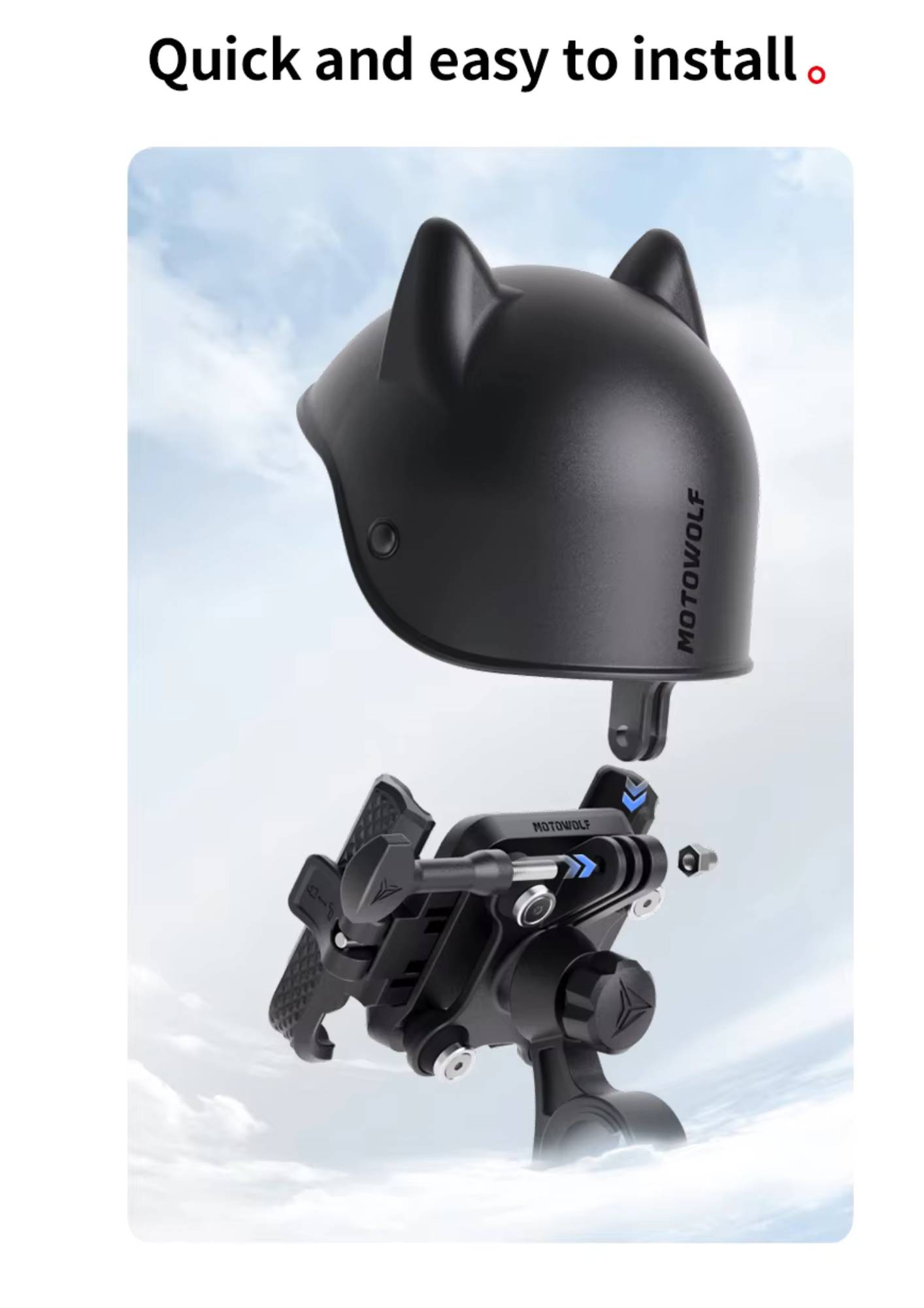 Mái che Motowolf MS2 bảo vệ điện thoại khi đi ngoài trời